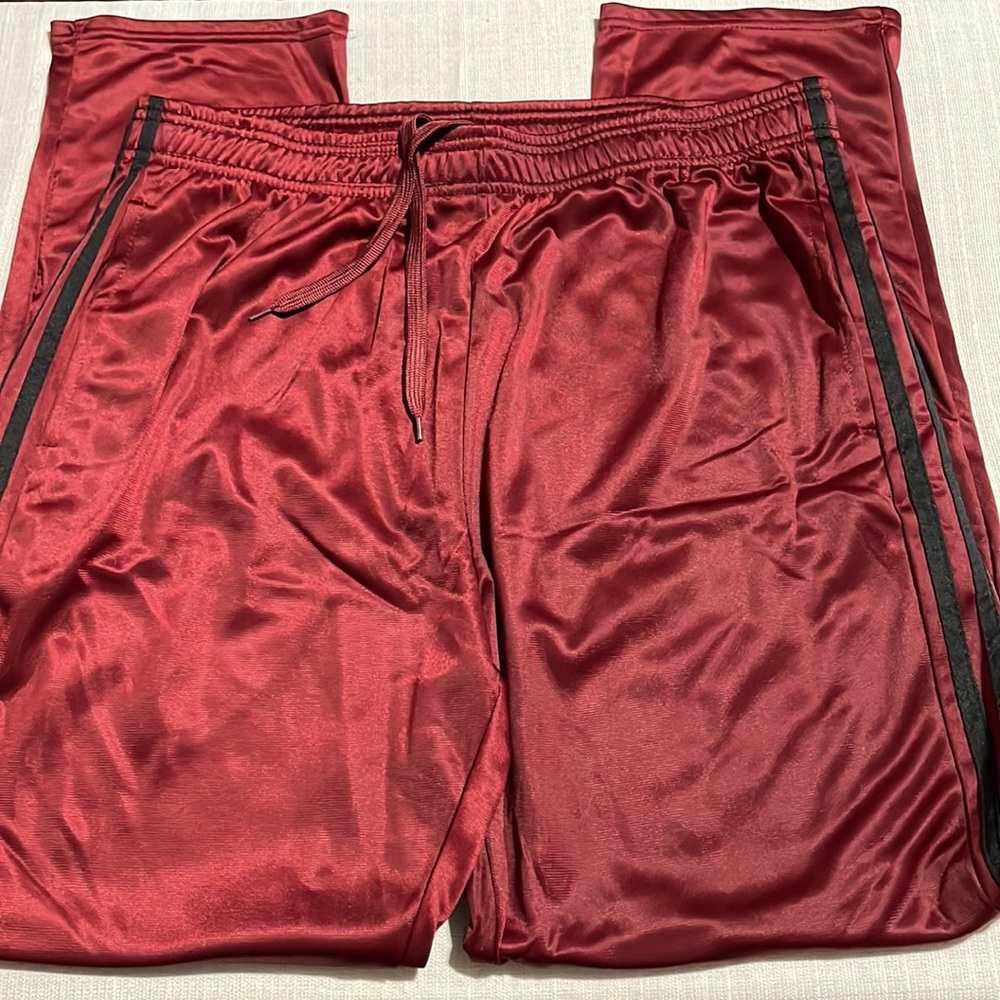 Real Essentials Maroon Track Pants - Picture 2 of 9